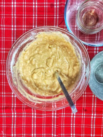 mix well recipe for vegan banana bread batter