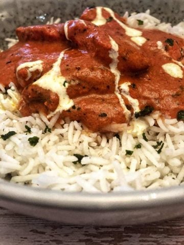 rice and butter chicken