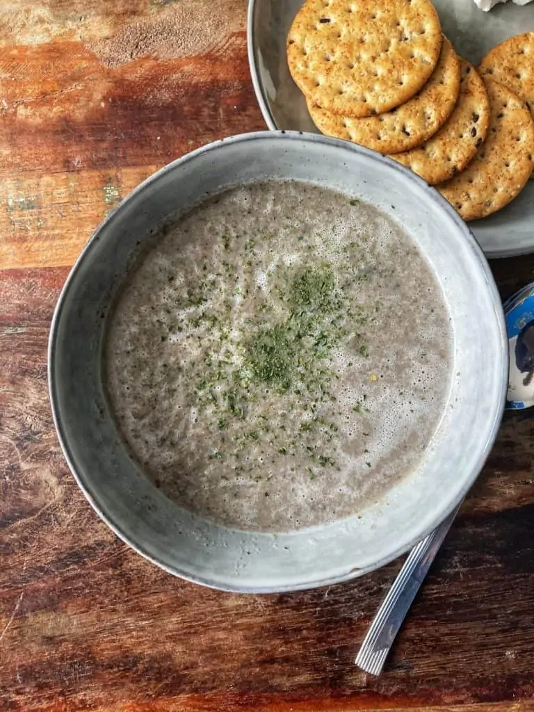 low-carb vegetables vegan cream of mushroom soup