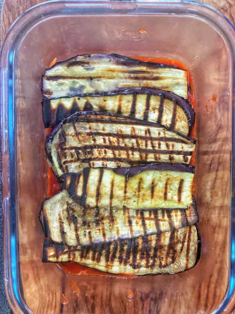 add grilled eggplant