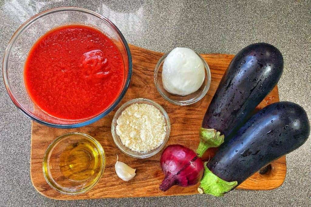 ingredients eggplant parmesan