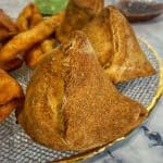 baked samosa recipe on plate