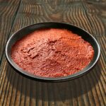 Bowl of achiote paste.