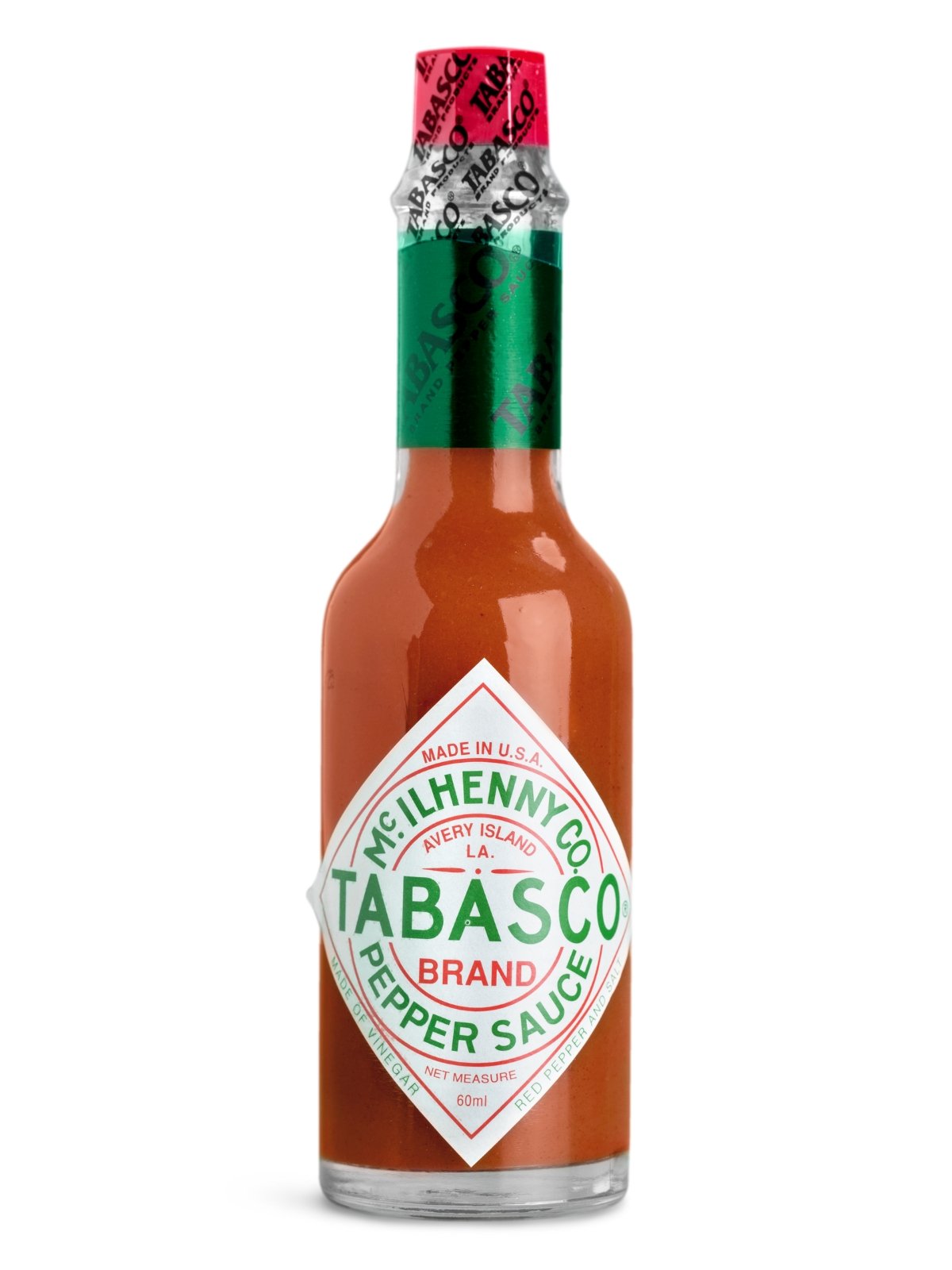 A bottle of Tabasco Sauce.